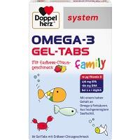 DOPPELHERZ Omega-3 Gel-Tabs family Erdb.Cit.system